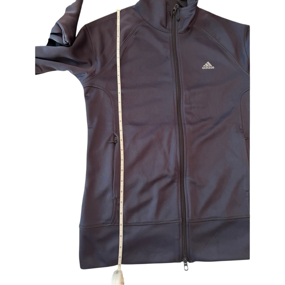 Adidas Women’s Active 360 Gray Jacket with Red Stripes, size L - Picture 14 of 16